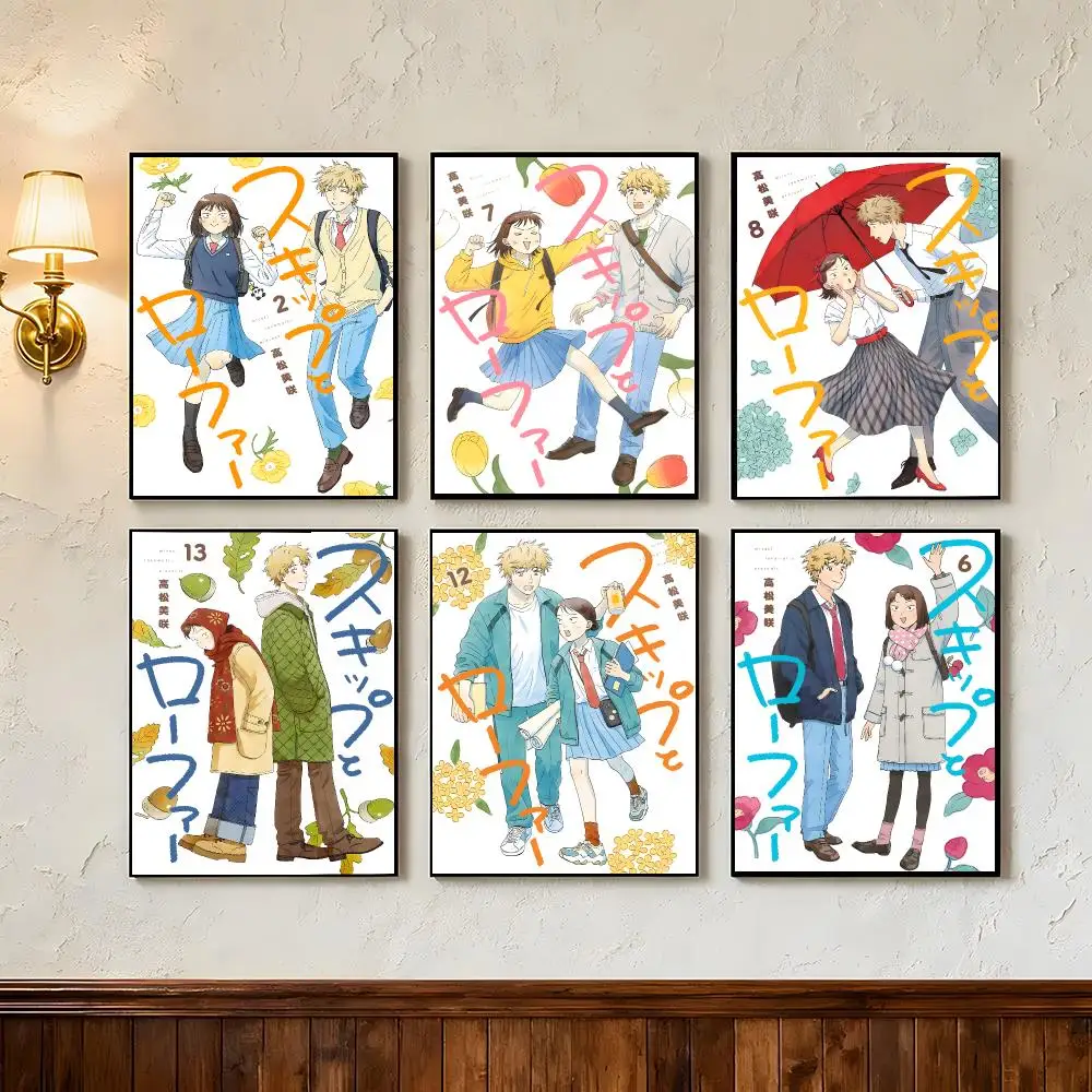 Anime Skip and Loafer Poster Wall Art Poster Prints Home Wall Decor Gift for Living Room, Bedroom Bar & Parlor