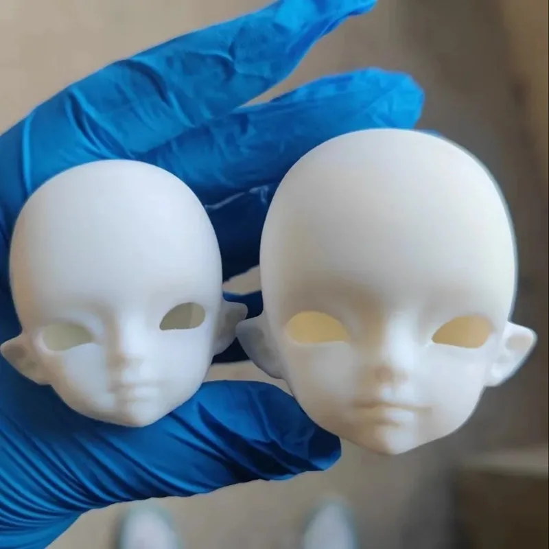 

Doll Accessories 1/6 Bjd Male Doll's Head Without Makeup Boy's Head White Skin 3D Printing Girls Diy Makeup Practice Toy