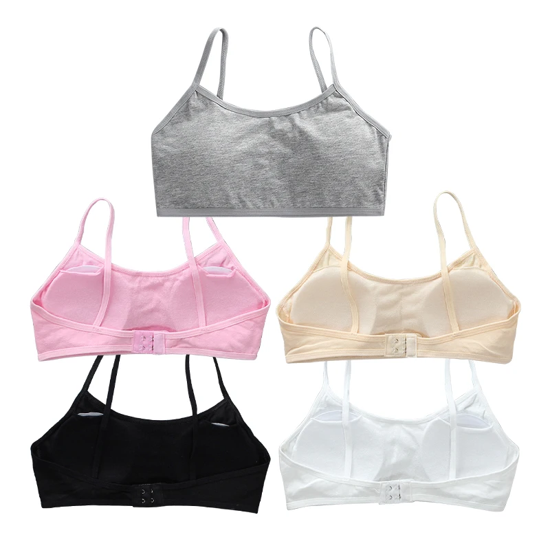 

LJMOFA 8-16 Years Girls Training Bra Adolescente Girl's Sport Bras Teen Girl Underwear Push Up Teens Bras With Chest Pad B208