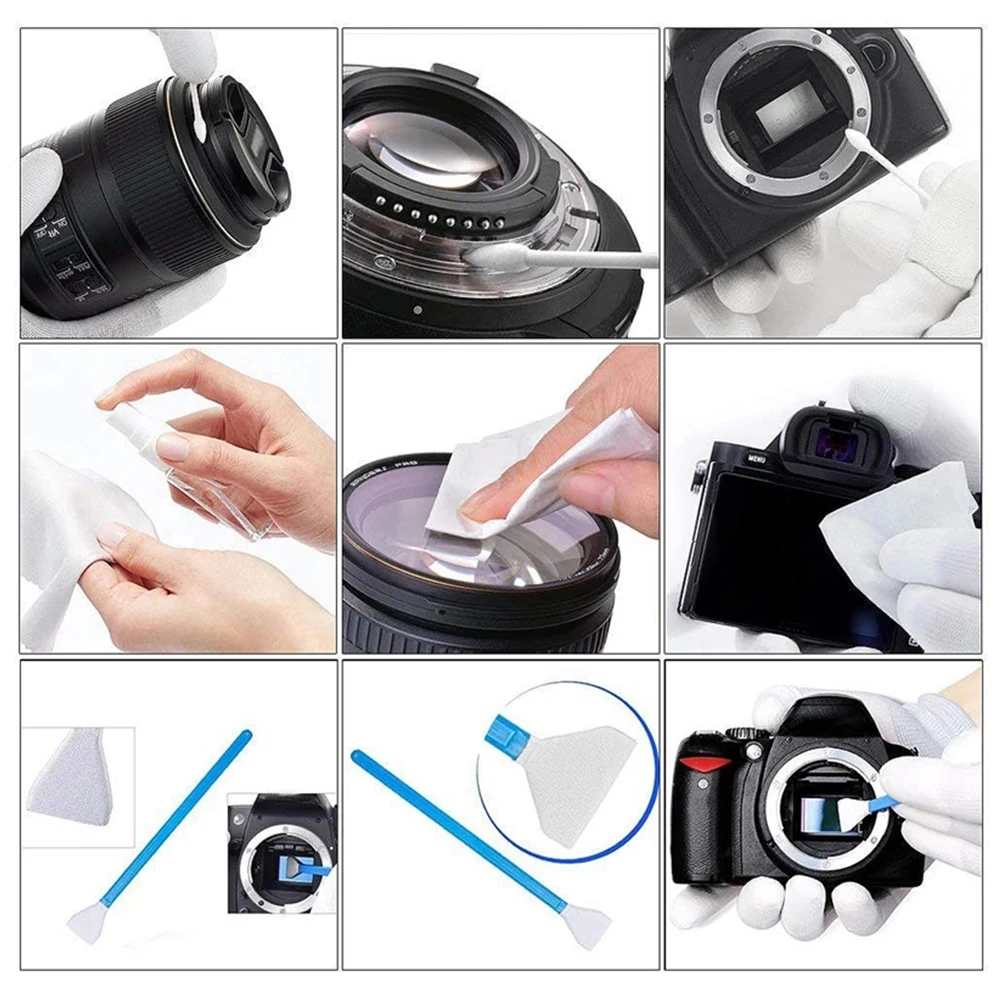 5-29PCS DSLR Lens Camera Cleaner Kit Digital Camera Sensor Cleaning Kit SLR DV Cameras Clean Set for Sony Fujifilm Nikon Canon