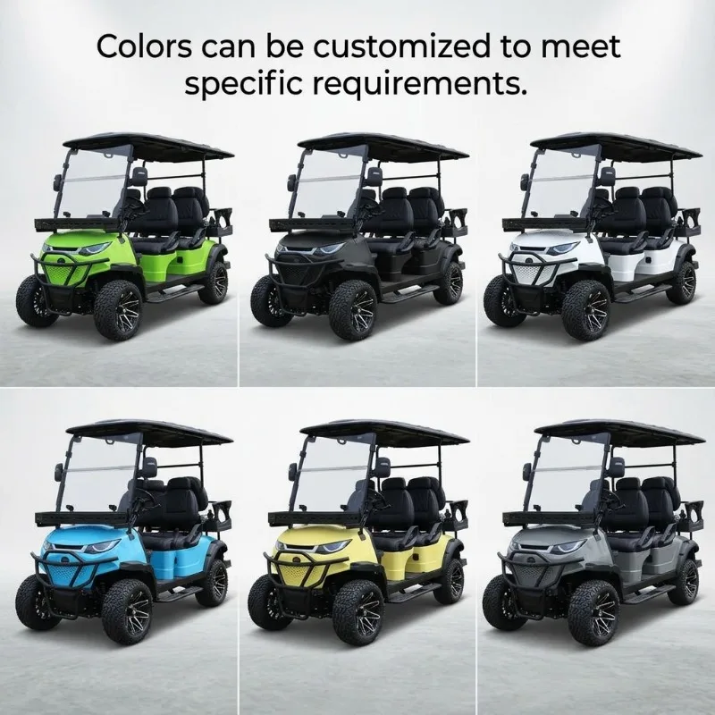 Airo Wholesale 4+2 Person Golf Cart Dubai Stock 4 Seater Golf Cart Electric Golf Cart 4 Seater
