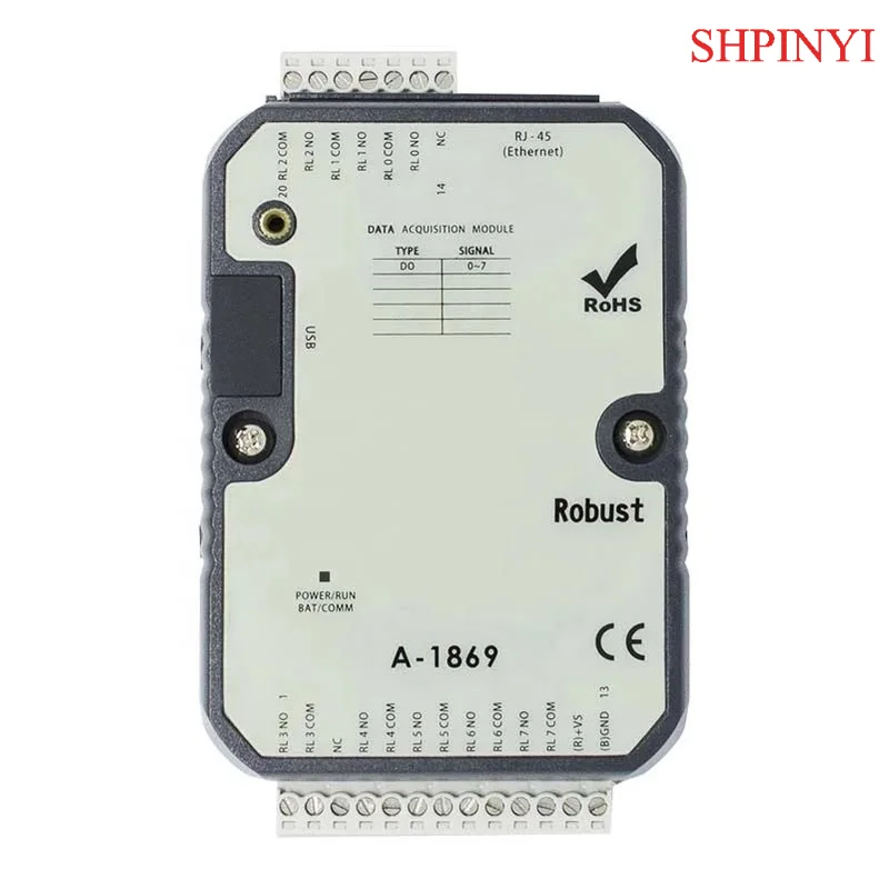 Industrial Ethernet Power Relay I/O Module with 8DO Output (A-1869)