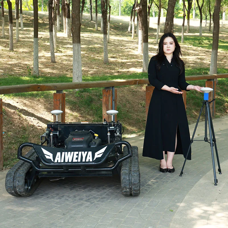 

Customized multifunctional lawn mower robot, tracked remote control robot, lawn mower, farm self-propelled weeding machine