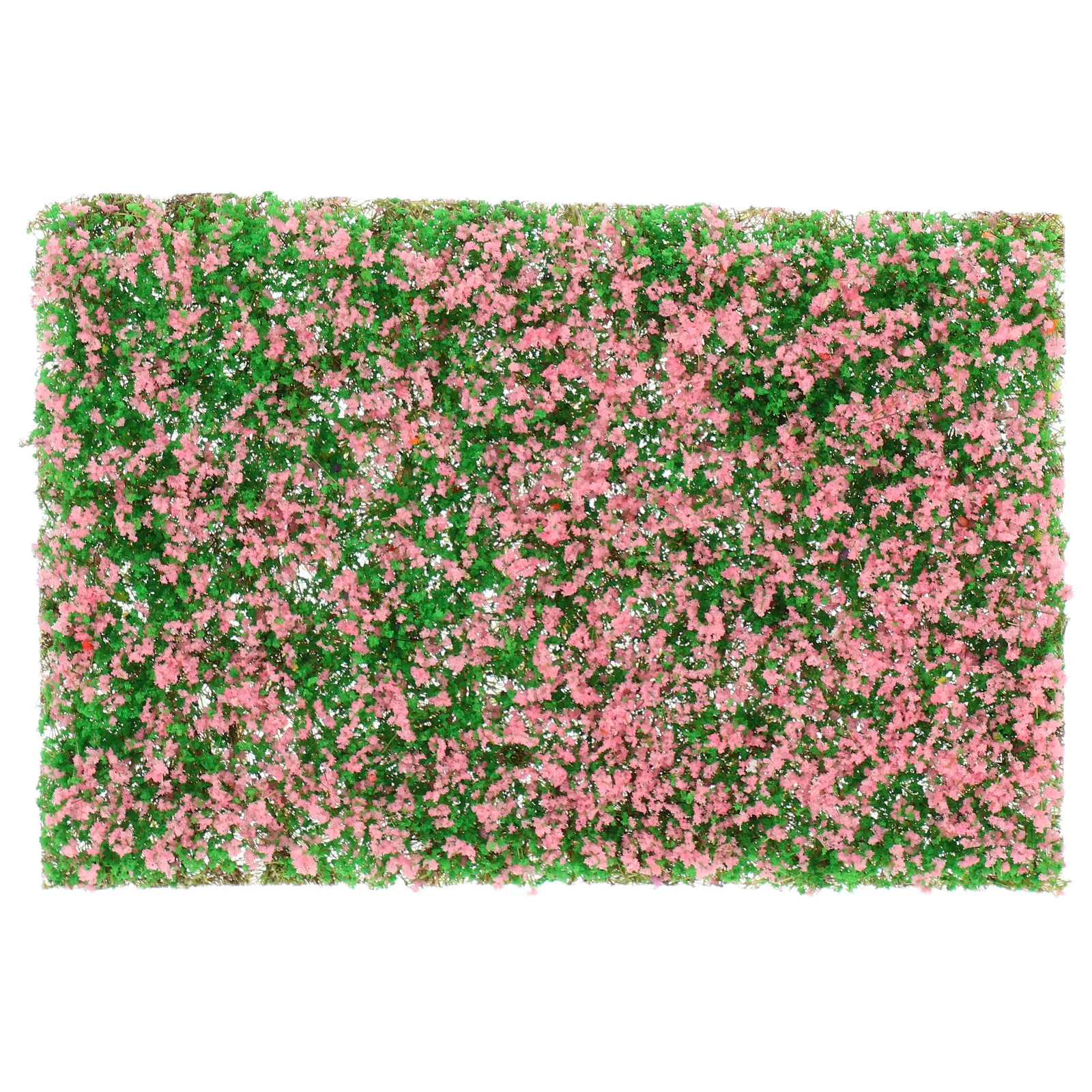 Artificial Grass Clusters Mini Plant Tuft Simulation Flower Cluster Railway Cluster Pink for DIY Train Landscape Scenery Micro