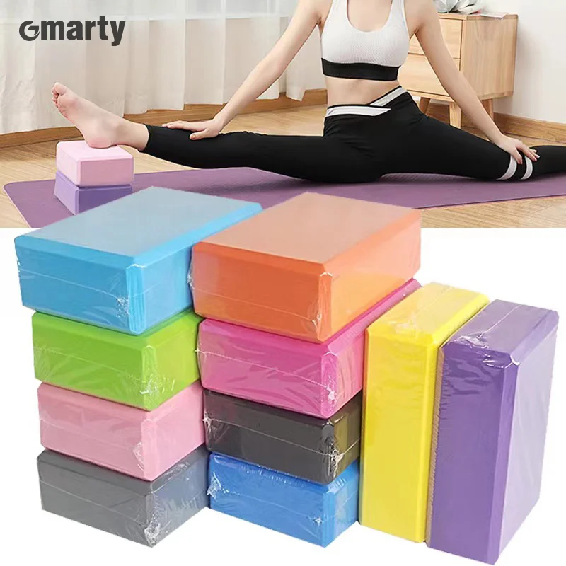 EVA Gym Blocks Foam Brick Training Exercise Fitness Set Tool Yoga Bolster Pillow Cushion Stretching Body Shaping Yoga Blocks