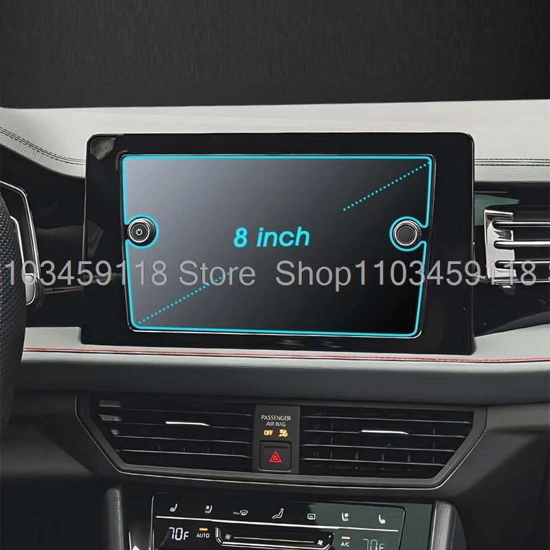  Tempered Glass Screen Protector For Volkswagen VW Jetta A7 MK7 2024 2025 8inch Car radio Navigation anti-scratch accessories