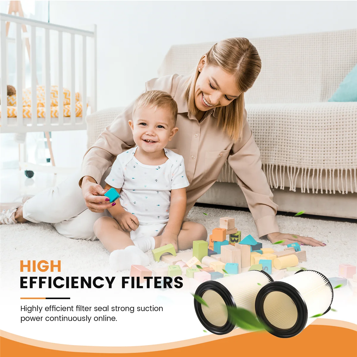 【اليوم فقط!】لفلتر بديل Ridgid VF4000 لمرشح 5-20 جالونًا ومكنسة كهربائية أكبر، فلتر VF4000 البديل (عبوة من قطعتين)