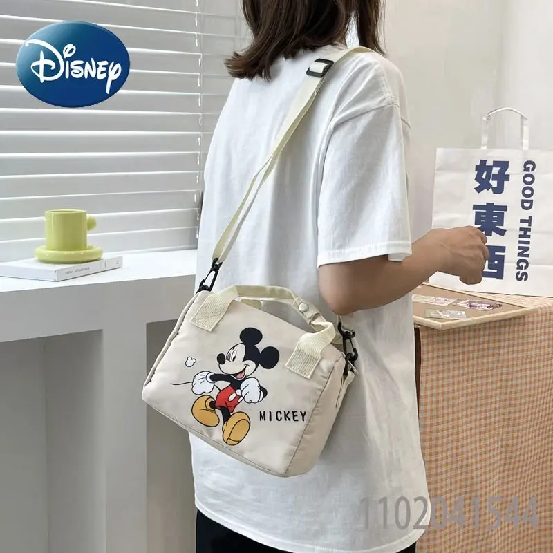 Disney Girls Shoulder Bag Star Dylan Mickey Mouse Donald Duck Cartoon Fashion Oxford Cloth Crossbody Bag Students Women Shopping