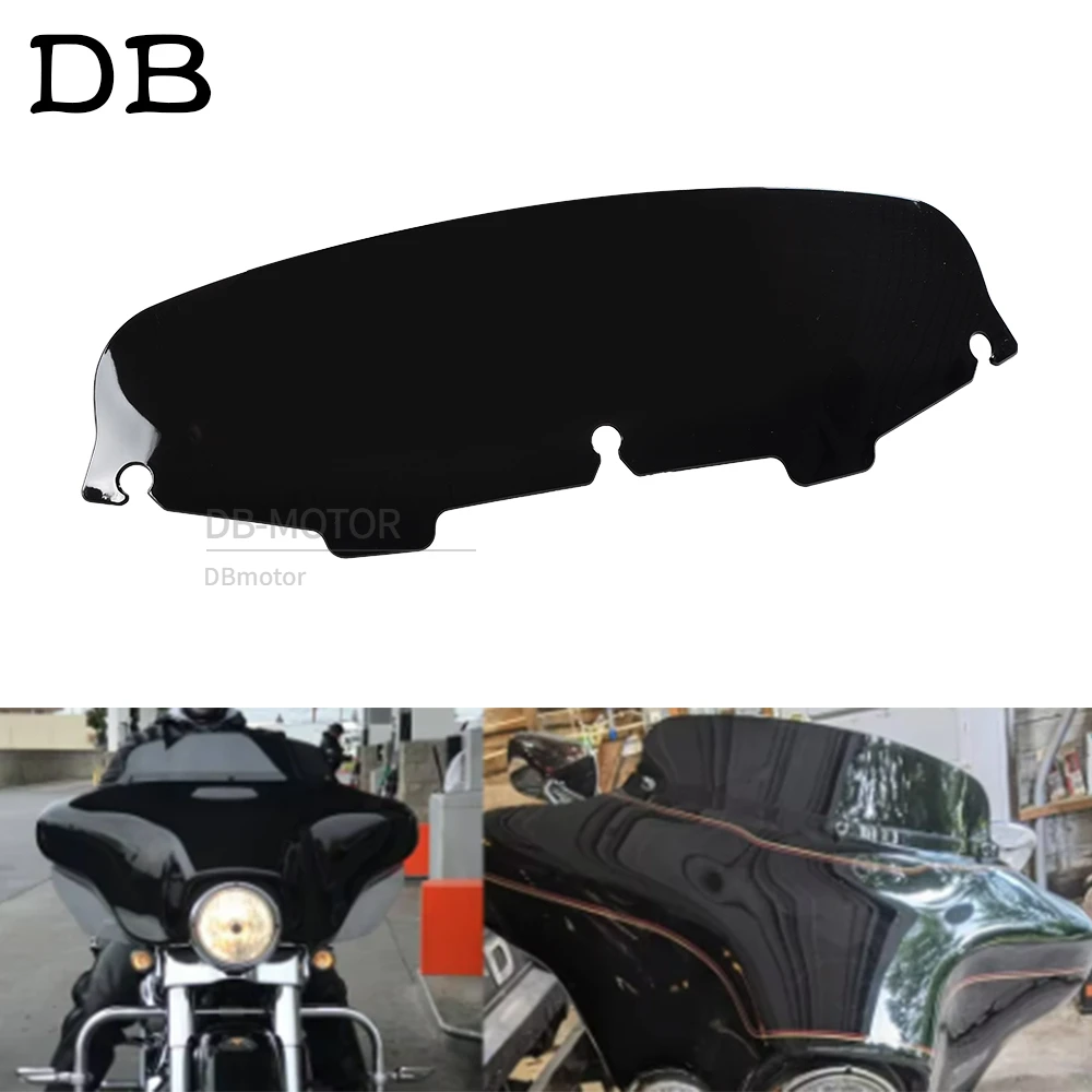 

Motorcycle 5“ Windscreen Wind Deflector Windshield Fit For Harley Touring Street Glide Electra Glide Classic FLHX FLHTC 96-13