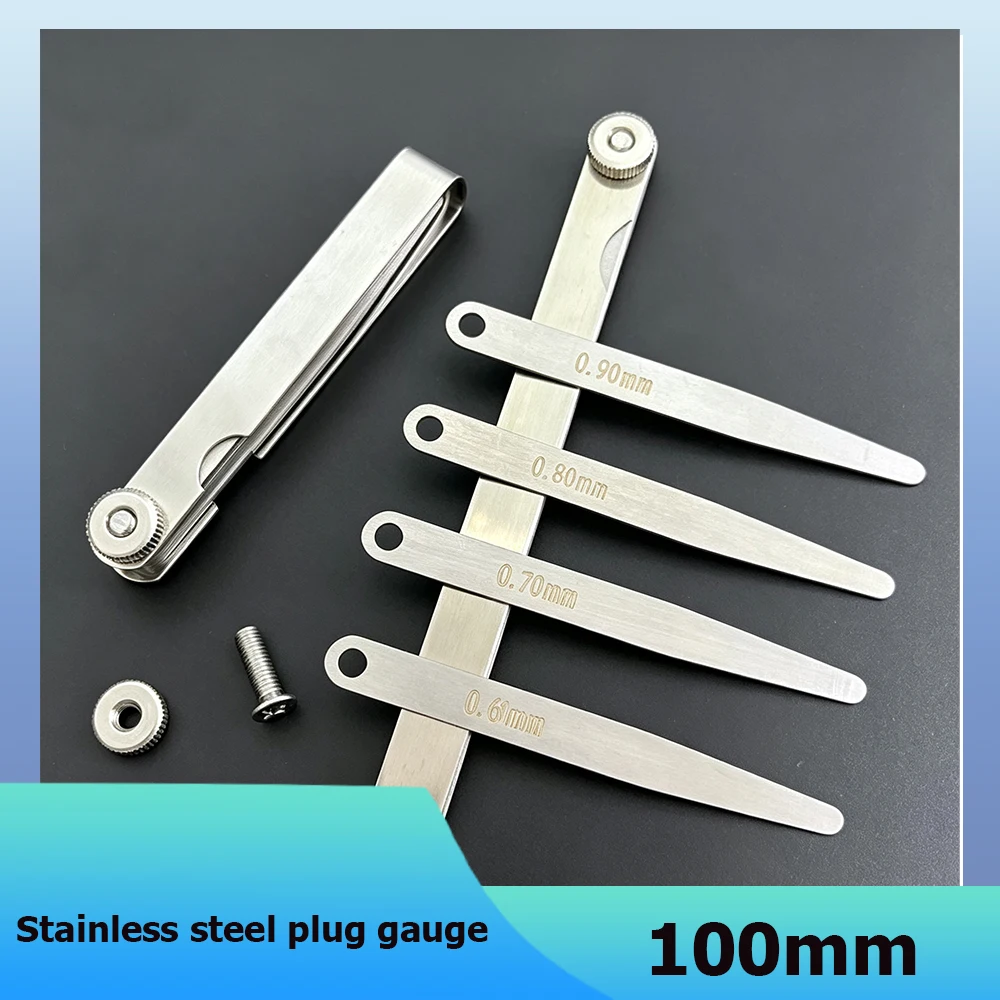 Stainless Steel Plug Gauge  Single Piece Metric And Imperial Thickness Measurement  Thickness Gauge  Single Piece 0.01-5.0mm