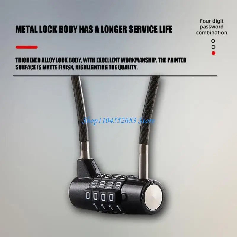 

Y6GD Snowboard Security Lock Ski Board Anti-Theft Lock Scooter Bike Passwords Lock