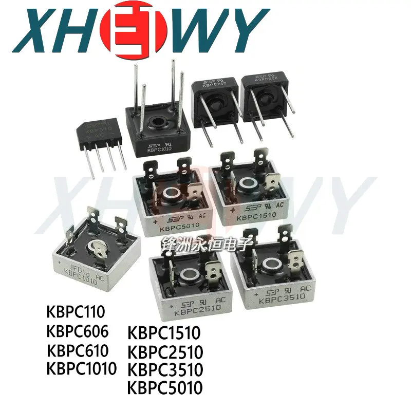 KBPC5010/3510/2510/1510/1010/610/606  6-50A 1000V KBPC110 KBPC606 KBPC610 KBPC1010 KBPC1510 KBPC2510 KBPC3510 KBPC5010