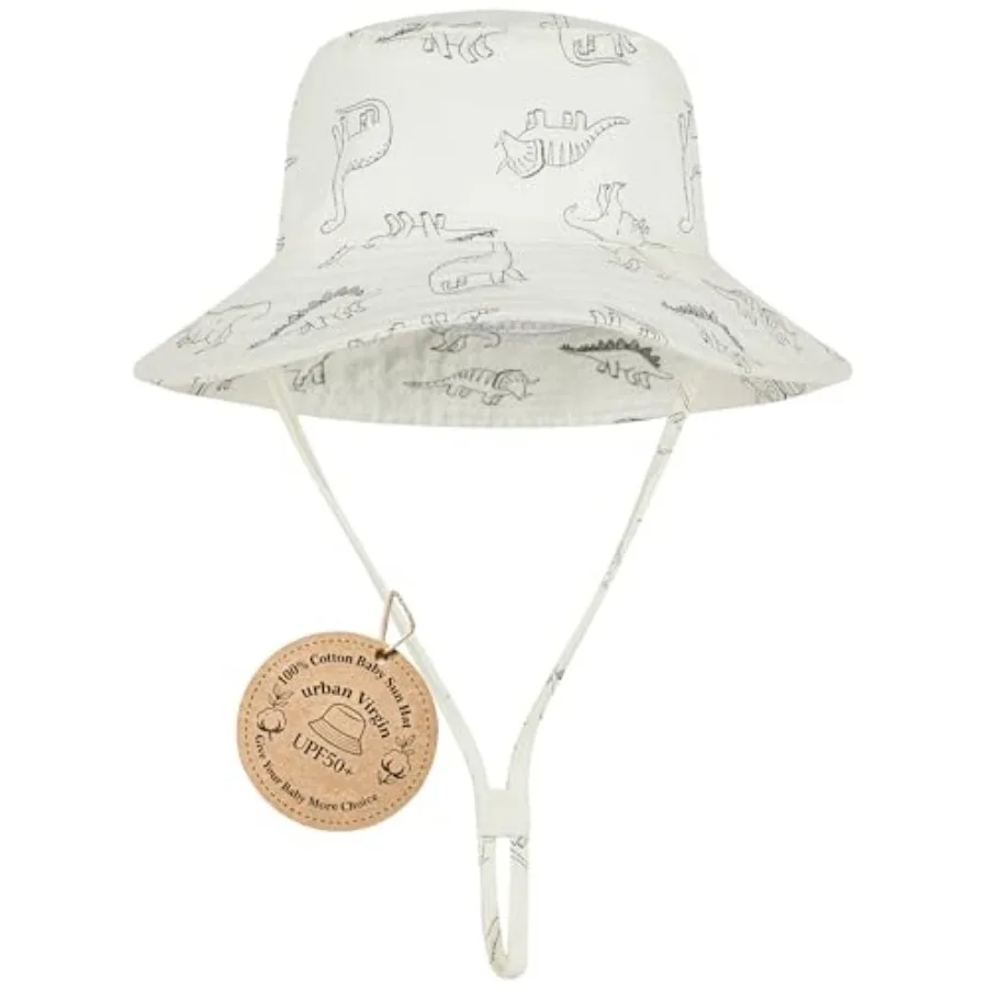 Baby Sun Hat UPF 50+ Sun Protective Toddler Bucket Hat Summer Beach Hats Wide Brim Outdoor Play Hat for Boys Girls
