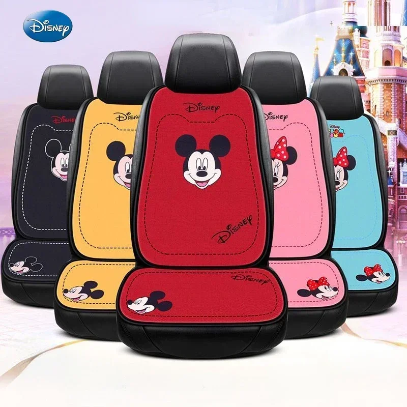 Cute Disney Mickey Minnie car interior seat cushion all-season anti-slip car accessories ladies seat cover   car cushion