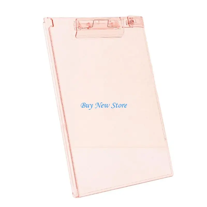 

20CE Clear Clipboard with Pen Clip and Measuring Ruler Standing up Clipboard 12.8x9In