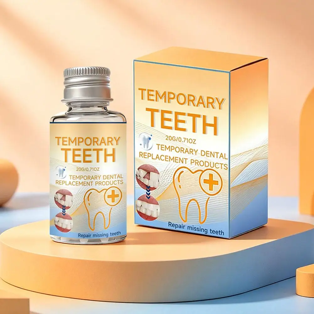 Temporary Emergency Tooth Repair Set Shapeable Beads Fill Missing Broken Teeth Portable Dental Replacement Easy Use
