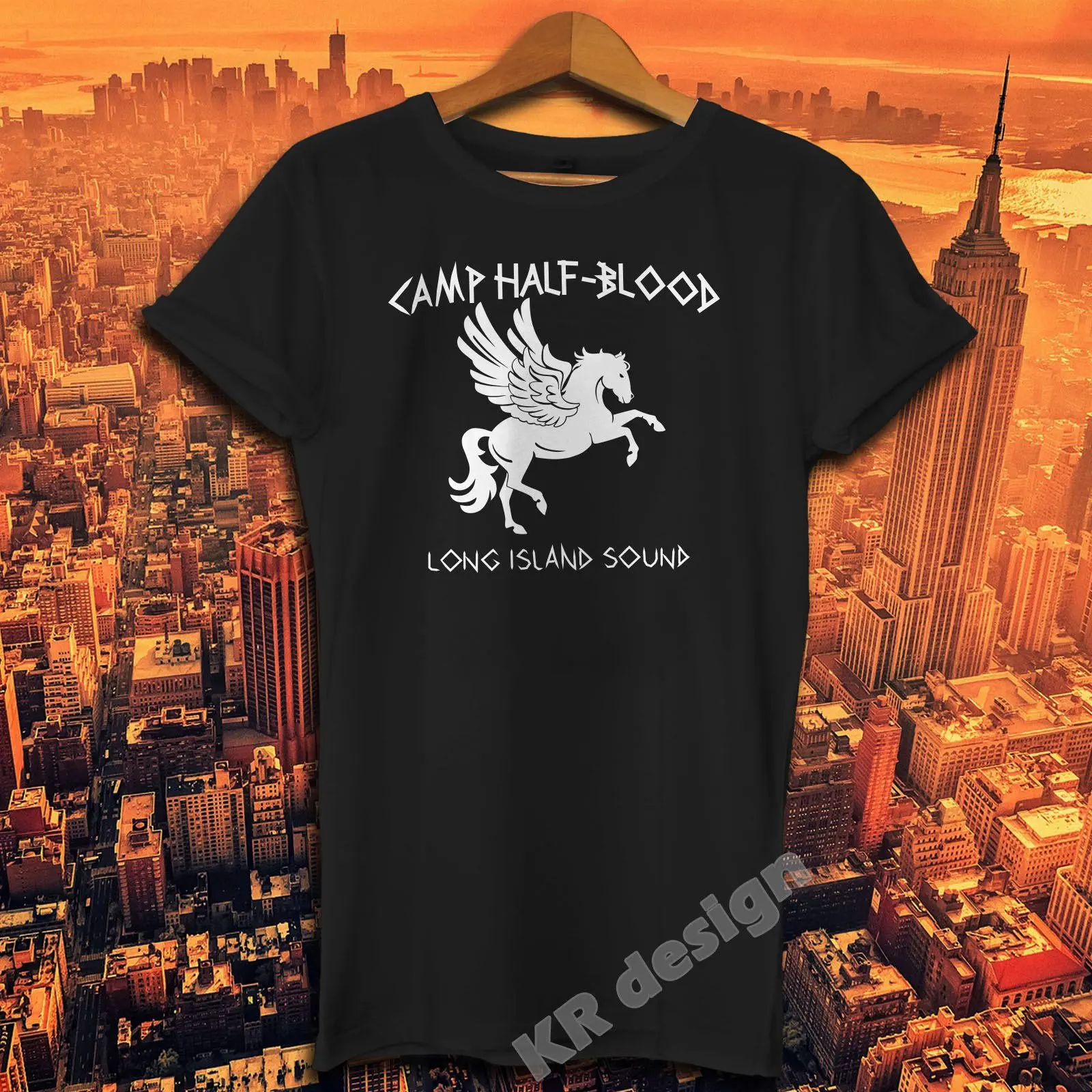 Camp Half Blood Women T Shirts Vintage Clothes Y2k Top Halloween Wicca Tshirt Long Island Sound Percy Jackson Cotton T Shirt