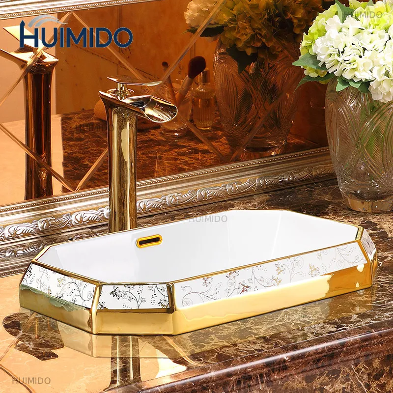 Taichung Basin Semi-embedded Washbasin On-stage Basin European Art Washbasin