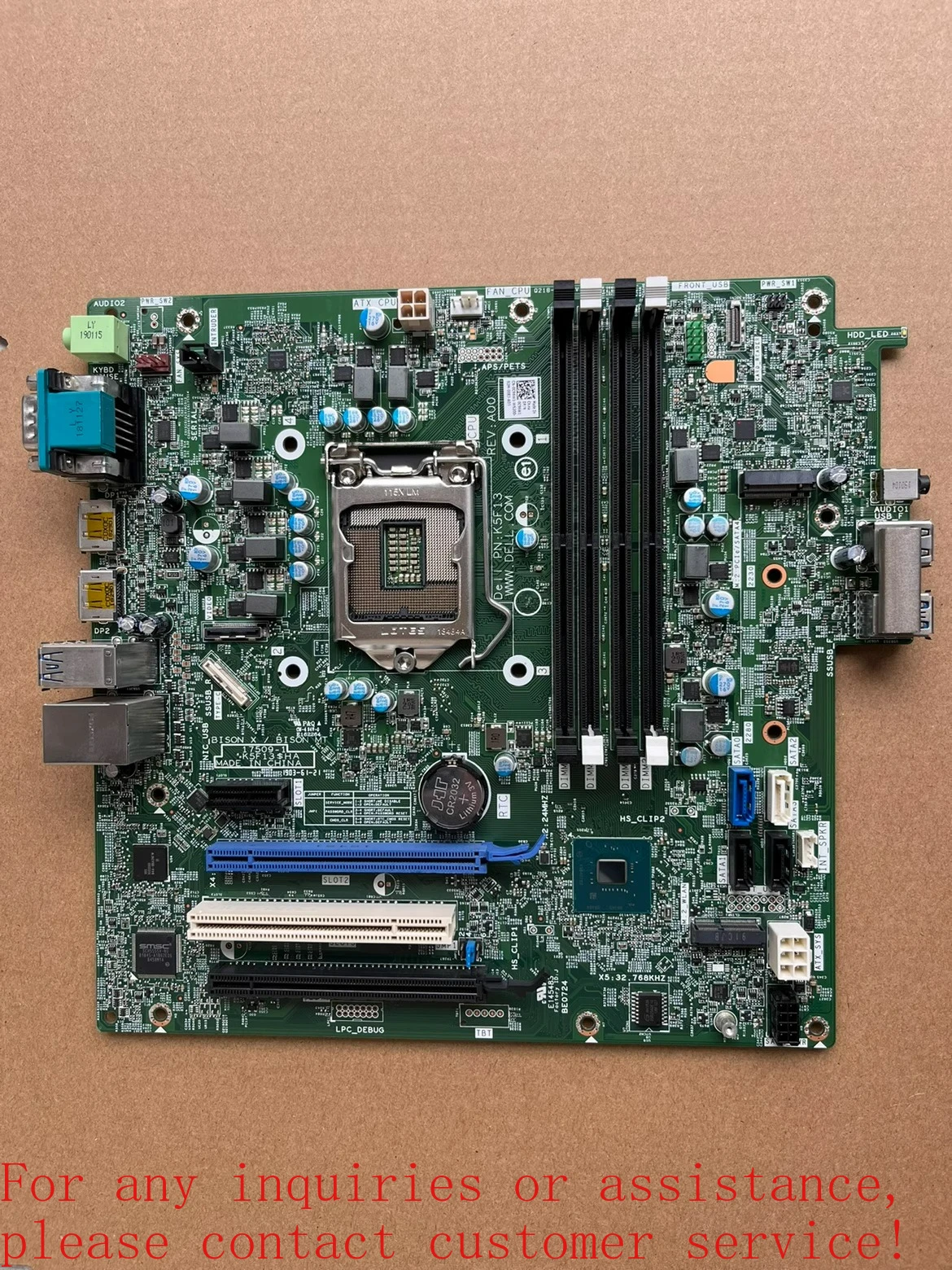 OptipLex 7060 Tower MT main board K5F13 C96W1 17509-1 8th generation For DELL  (store no. 0507)