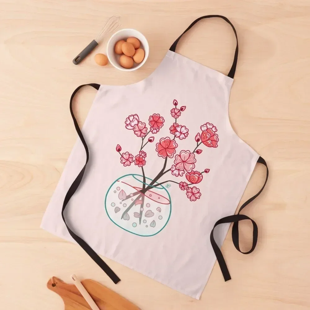 

Glass Sakura Bouquet Apron For Hairdresser For Woman barber men Apron