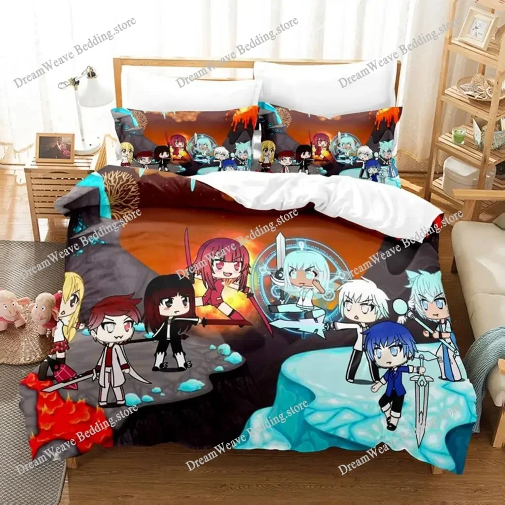

3D Printed Anime The Gacha Girl Bedding Set Boys Girls Twin Queen Size Duvet Cover Pillowcase Bed Kids Adult Home Textileextile7