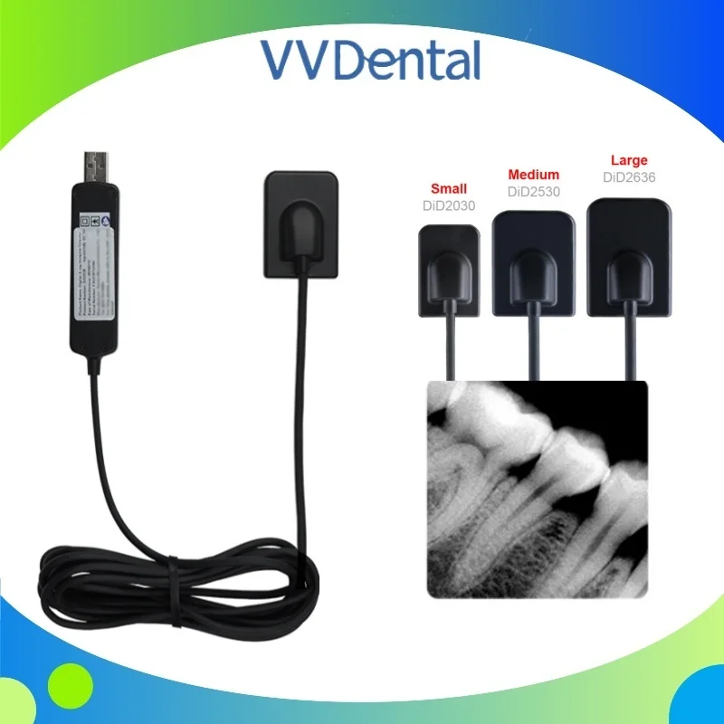 1 Set NEW Dental Digital X-Ray Sensor with X-Ray Positioner 3 Types Size RVG Sensor for Intraoral Imaging System Dentistry Tools