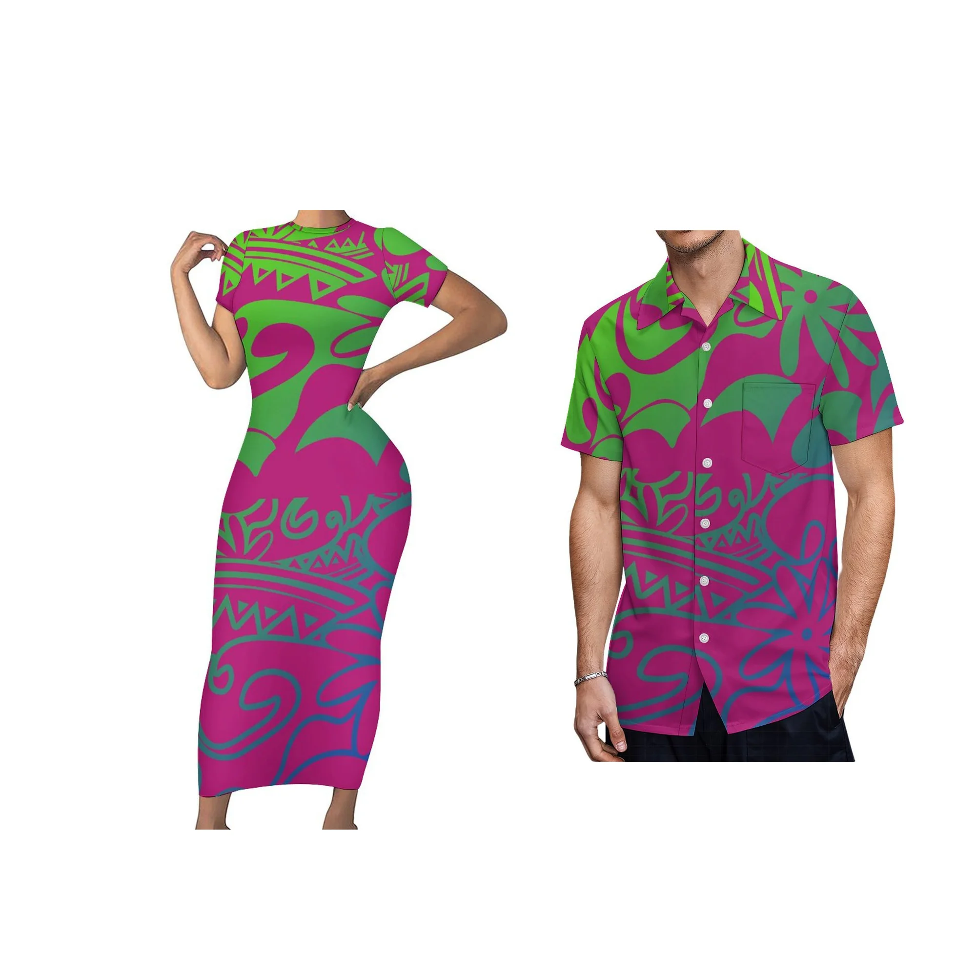 Nenhum mínimo polinésia impressão 3d vestido de manga curta de alta qualidade o-pescoço em camadas vestido micronésia ocasiões formais vestido