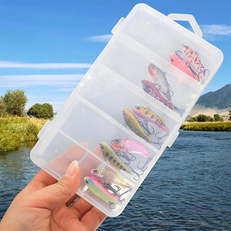 

10PCS BOX Mini Sinking Crankbaits Fishing Lures Hard Plastic Artificial Baits For Fishing Tackle Winter Ice Pike Bass