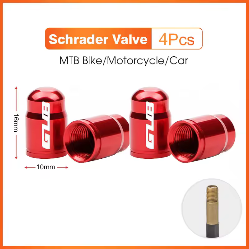 2pcs GUB Aluminum CNC Bicycle Tire Valve Cap MTB Road Bike Tube Tyre Gas Nozzle Cover for AV FV Schrader Presta Valve Dustproof - Image 22