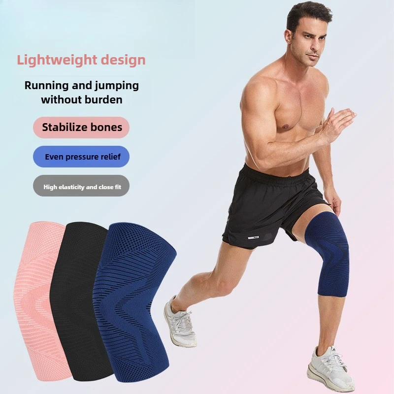 Women's Professional Sports Knee Pads New Upgraded Thin Silicone Non-slip Four-way Stretch All-season Style for Active Wear