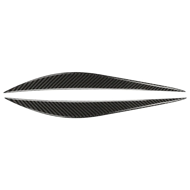 Carbon Fiber Car Front Headlight Eyebrows Sticker Trim Decoration Accessories for BMW- 3 Series F30 320I 325I