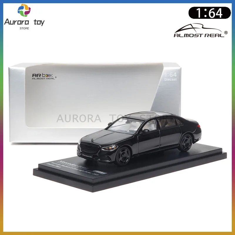 

New Almost Real Car Model 1/64 Mercedes Maybach S Class Car Model Alloy Simulation Car Diecast Ornament Custom Boy Toy Gift