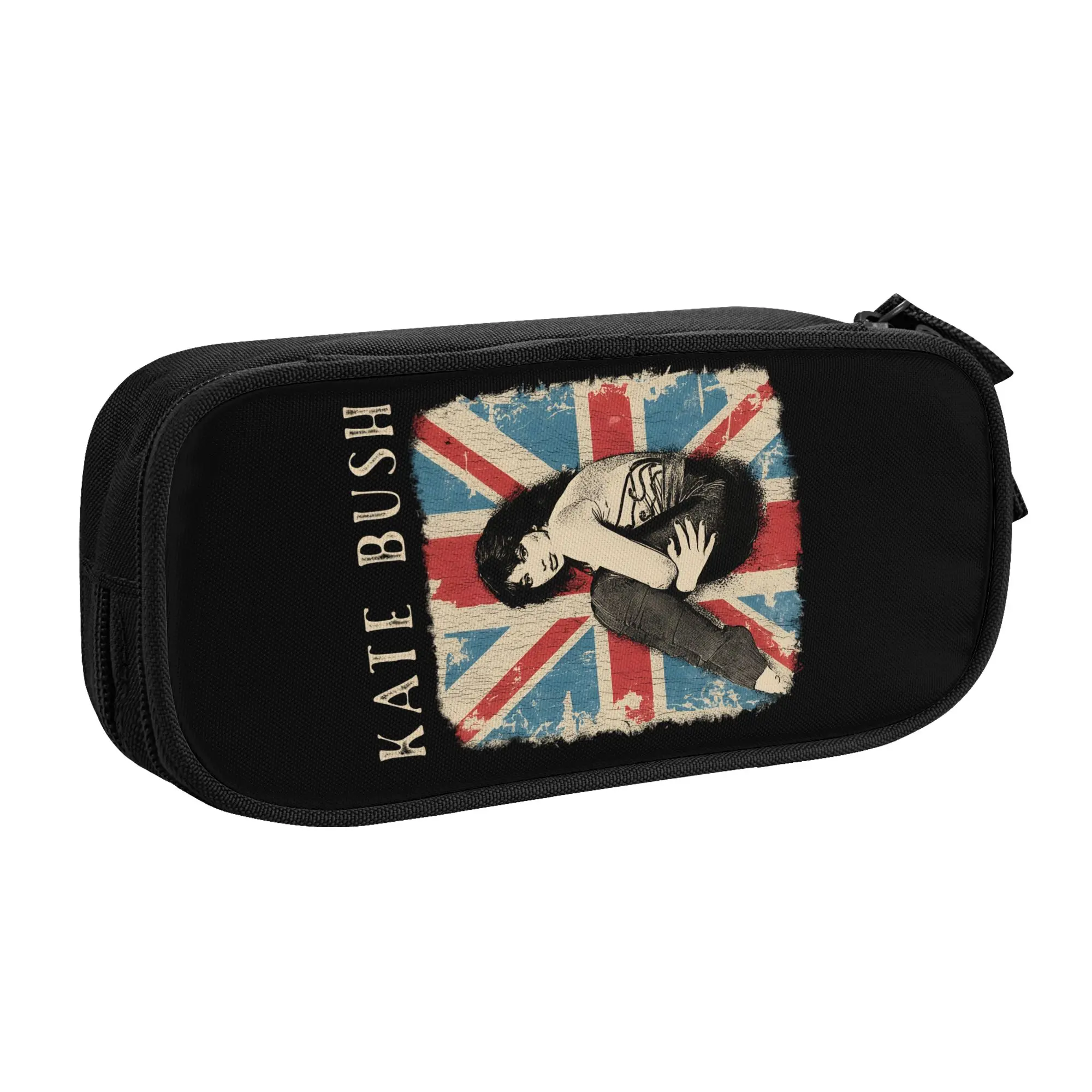 English Singer Kate Bush  Pencil Cases for Girl Boy Large Capacity Catherine Bush  Pen Box Bag School Accessories