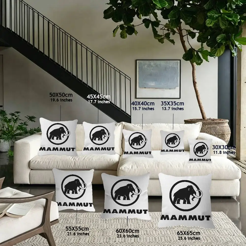 Logo Brand Cushion Cover Pillowcase Upholstery M-MAMMUT pillows for sofa Throw Pillow Home Decor Pillowcas