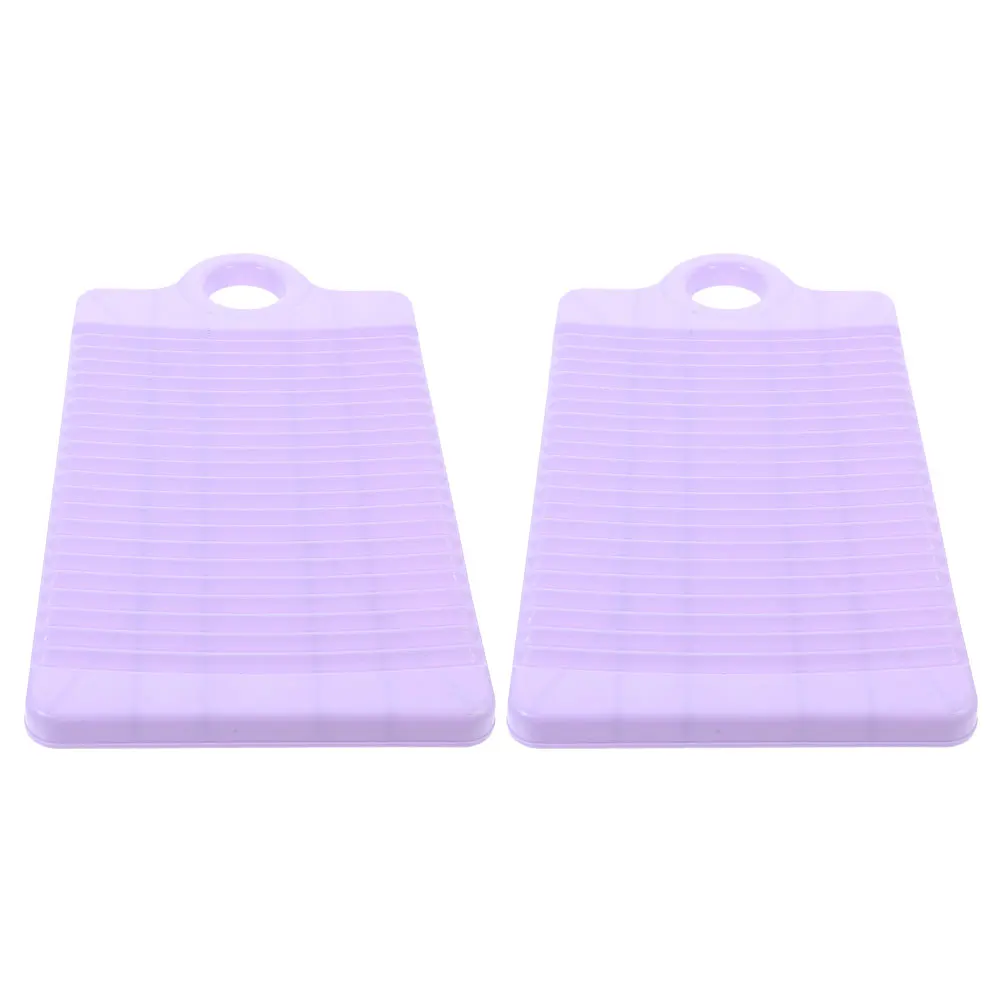 

2 Pcs Mini Washboard for Laundry Lightweight Plastic Clothes Scrubbing Board Portable Handheld Washing Tool Nonslip Space Saving