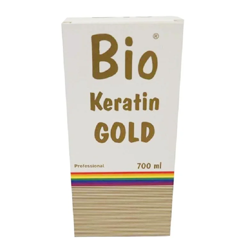 Bio Keratin Gold Brazilian Hair Straightener 700ML Permanent Blow Dry