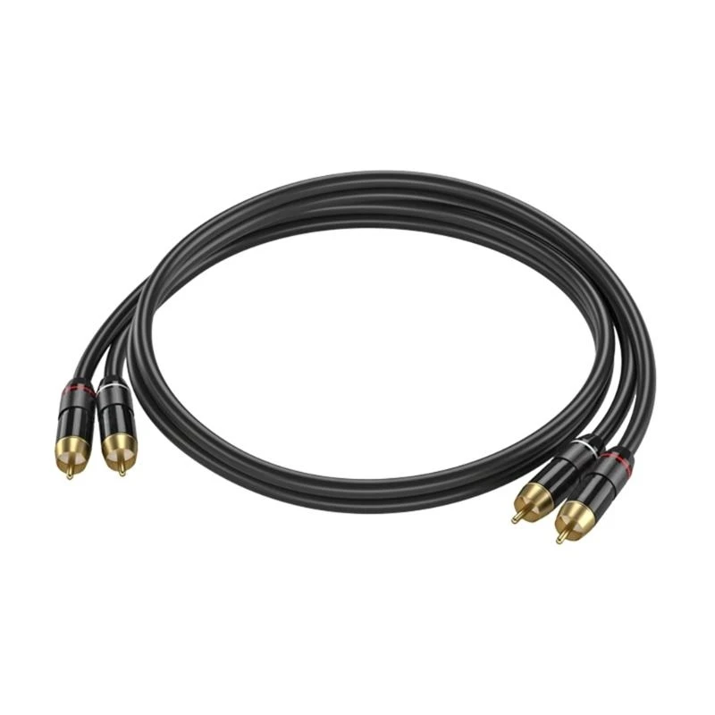 090F 2RCA Мужское до 2RCA Мужское кабельное кабельное кабельное усилители AUX -усилители подключаемое проволока