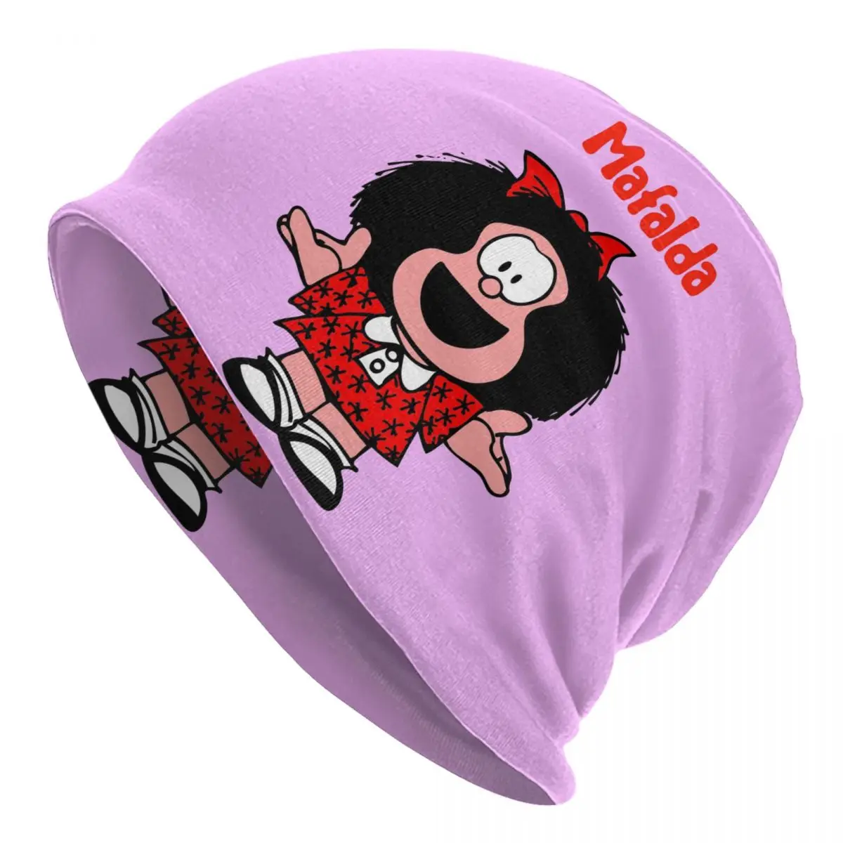 Classic Comic Mafalda Bonnet Hat Knitting Hat Men Women Hip Hop Unisex Adult Quino Cartoon Winter Warm Beanies Cap