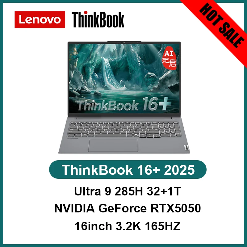 Elitebook Lenovo Original Thinkbook 16+ 2025 Laptop Intel Core Ultra 9 285H