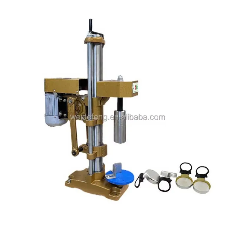 Electric Semi Automatic Carbonated Soda Beer Glass Bottle& Sealer Machine With Metal Caps Cap Lids Closures 380V