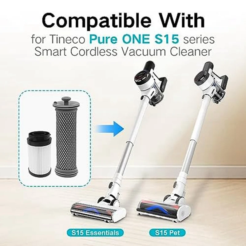 Tineco s15掃除機用Hepaフィルター,交換用アクセサリー,スペアパーツ