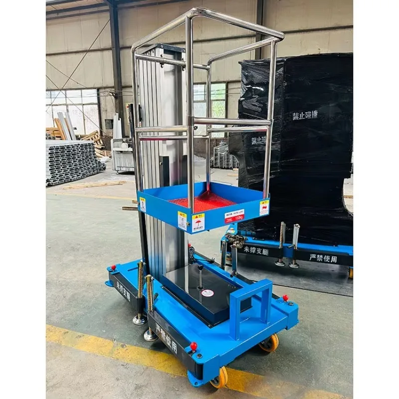 

6m 12m 150KG Cheap Price Hydraulic Single Man Lift Platform Indoor Mobile Vertical Mast Lift Aluminium Electric Ladder Lift