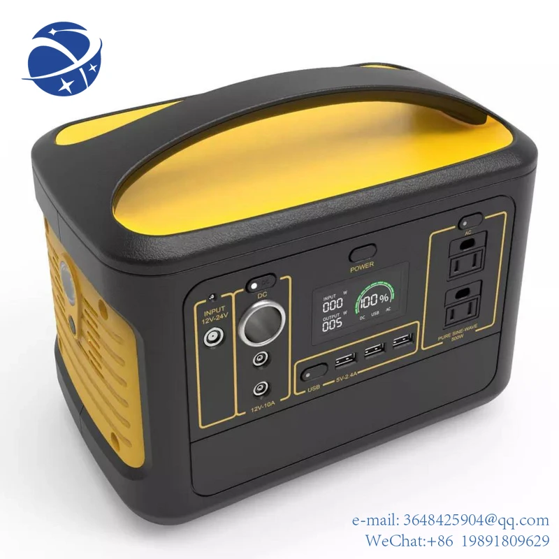 YYHCFactory Supply Portable Power Supply Bank solar Outdoor Power Station Multi Function Charger Emergency Energy Storage