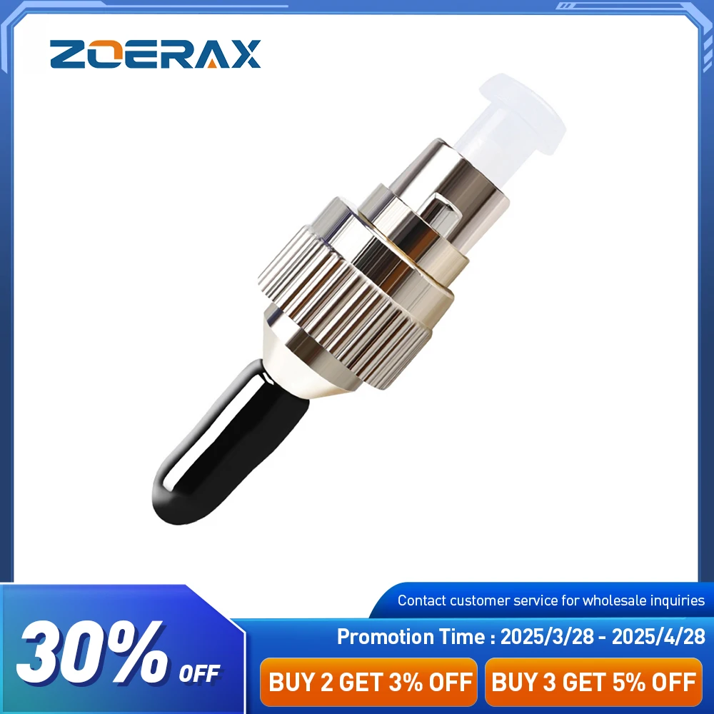 Переходник ZOERAX FC «папа» на «мама» UPC Simplex Fiber Connector — FTTH Red Light Pen OTDR, совместимый измеритель оптической мощности