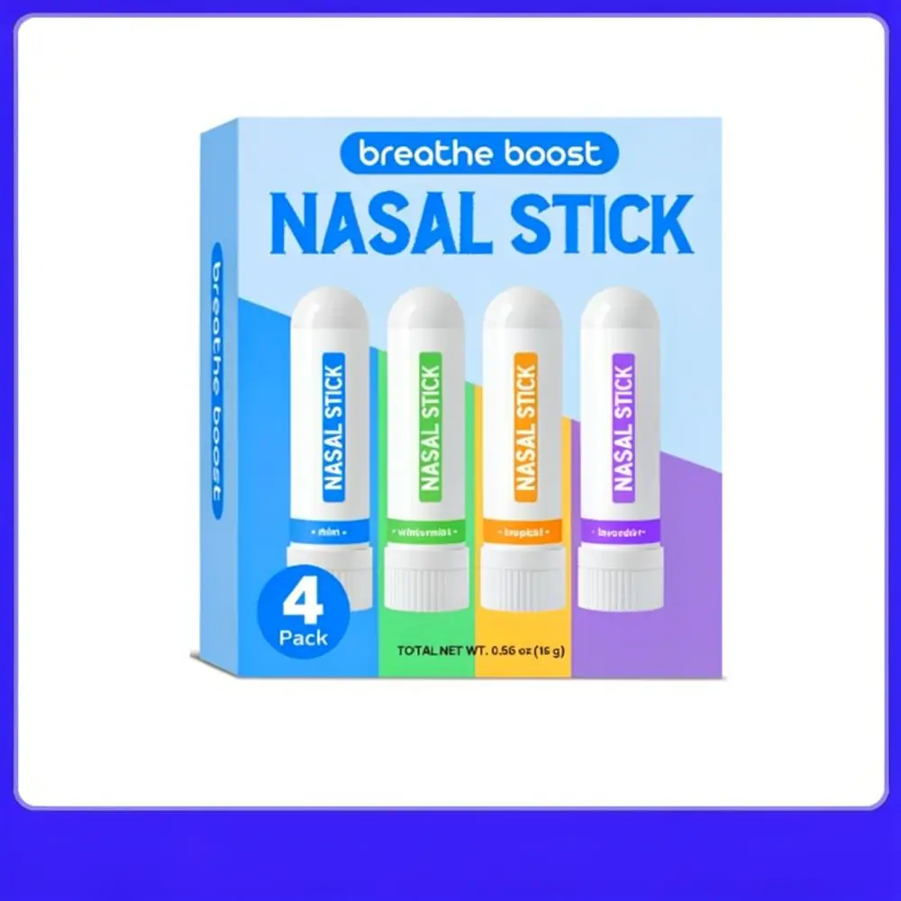 Nasal Refreshing Stick Aromatherapy Inhaler Herbal Natural Essence Portable Comfort Respiratory Care Aid For Daily Life