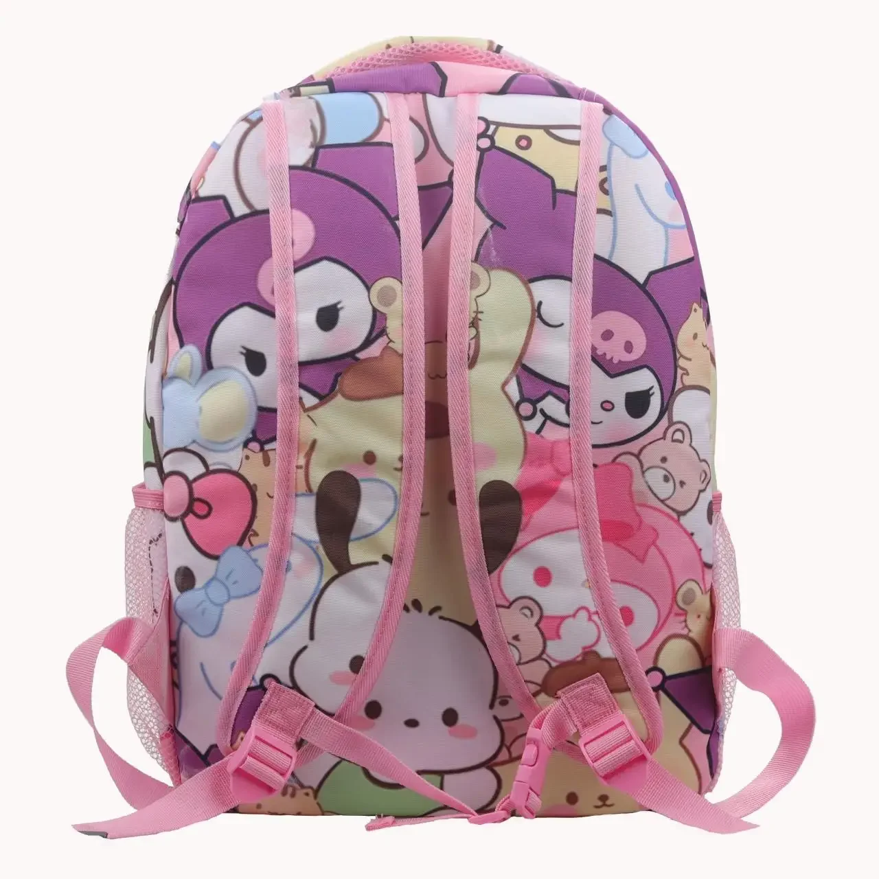 Plecak Hello Kitty Sanrio, Kuromi Cinnamoroll Cartoon Anime Lekki tornister o dużej pojemności, plecak na co dzień, torba podróżna