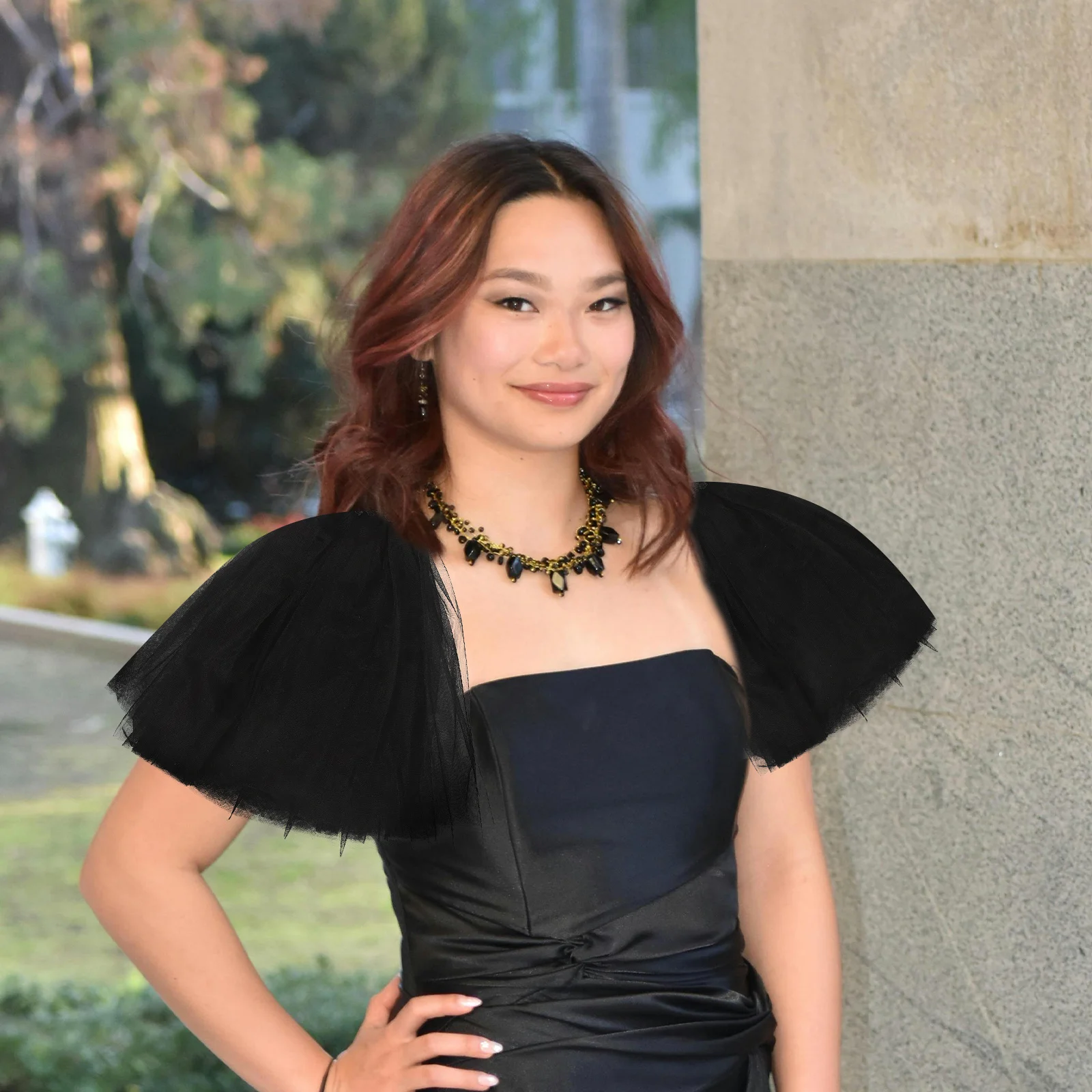 

1Pair Elegant Bridal Shawl Tulle Wedding Sleeves Detachable Puff for Brides Costume Dress Accessory Weddings Wedding Shawl