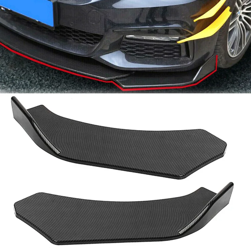 

Universal Rear Bumper Spoiler Canard Fin Diffuser Winglet Side Skirt Lip Wing Trim Wrap Angle Splitter Guard Pretective Cover