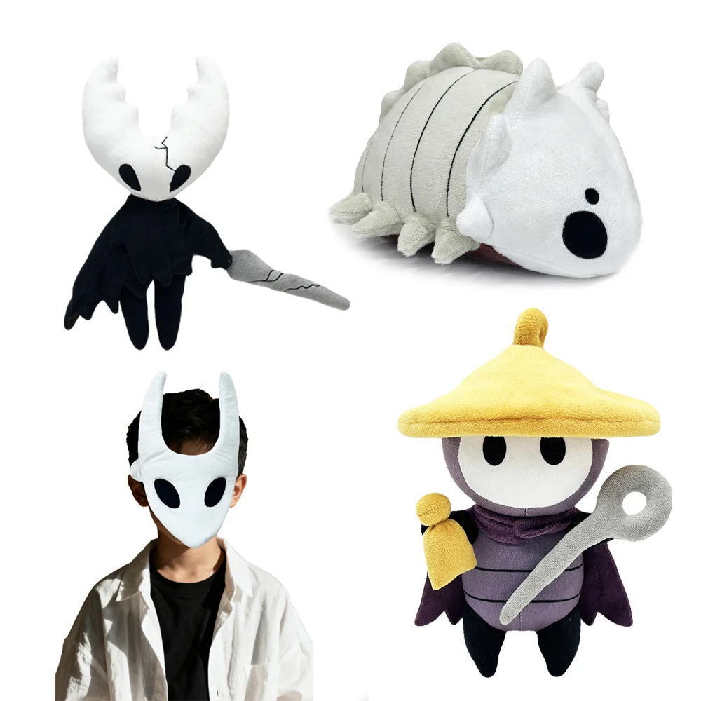 Game Hollow Knight Horneted Silksong Plush Toys Stuffed Animals Doll Cosplay Doll Kids Toys For Children Birthday Gift