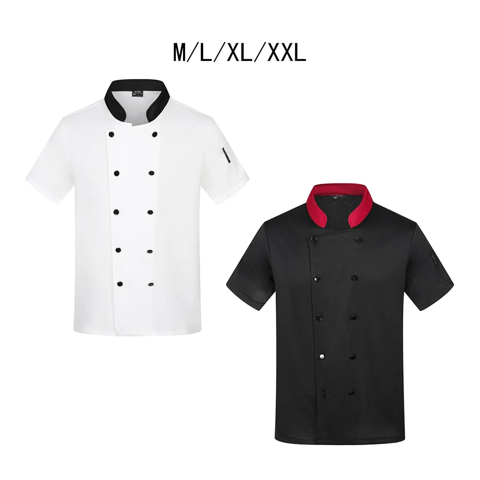 Unisex chef-kok uniform korte mouw zomer werkkleding voor catering bakken pub